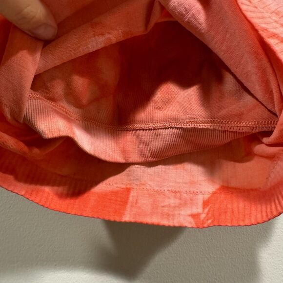 Lululemon Ebb to Street Cropped Racerback Tank Top Cami Bra Peach W1DGIS Women 4 - Picture 5 of 10